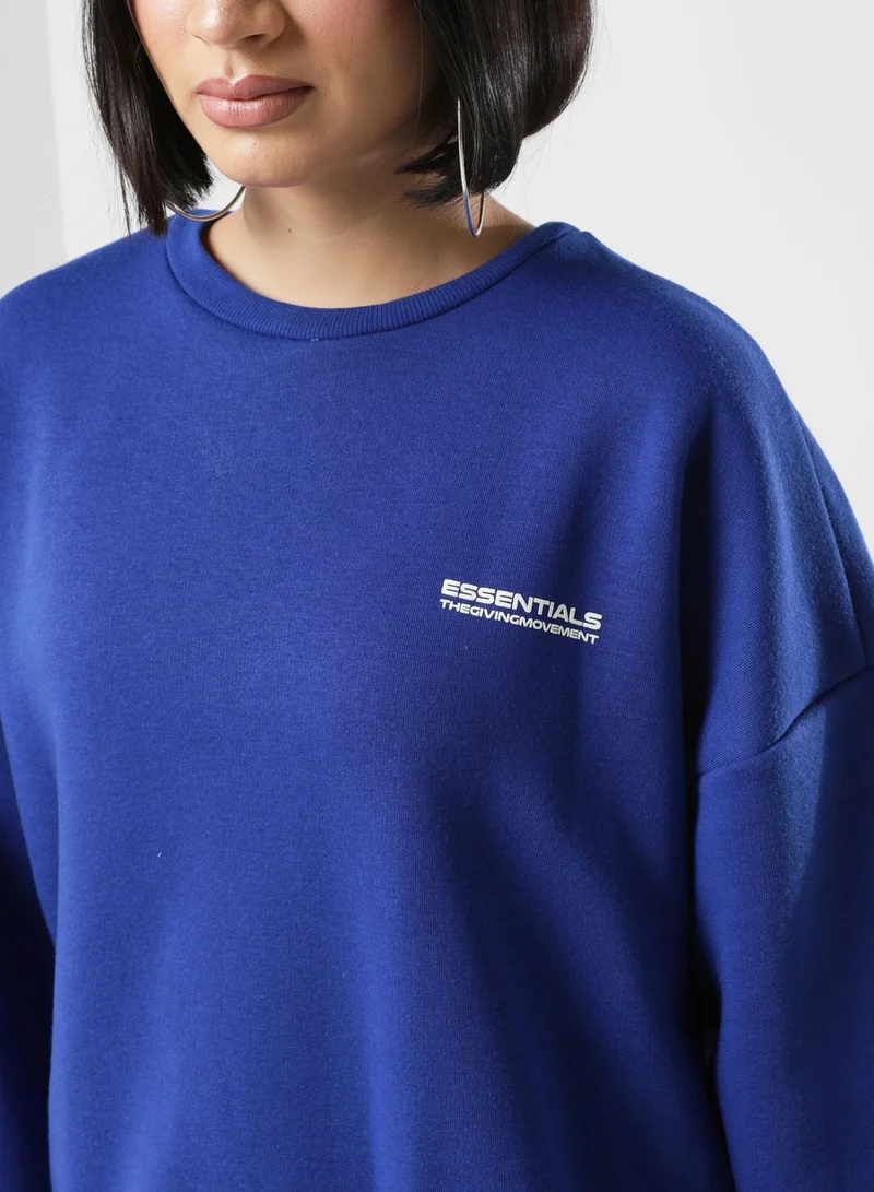 The Giving Movement Regular Logo Sweatshirt