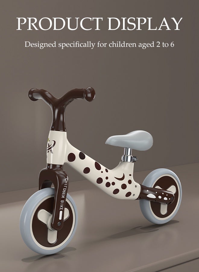 DUNISO دراجة توازن للأطفال، دراجة تدريب بدون دواسات، دراجة خفيفة الوزن للأطفال مع مقاعد قابلة للتعديل، للأطفال من عمر 2 إلى 5 سنوات - Image 3