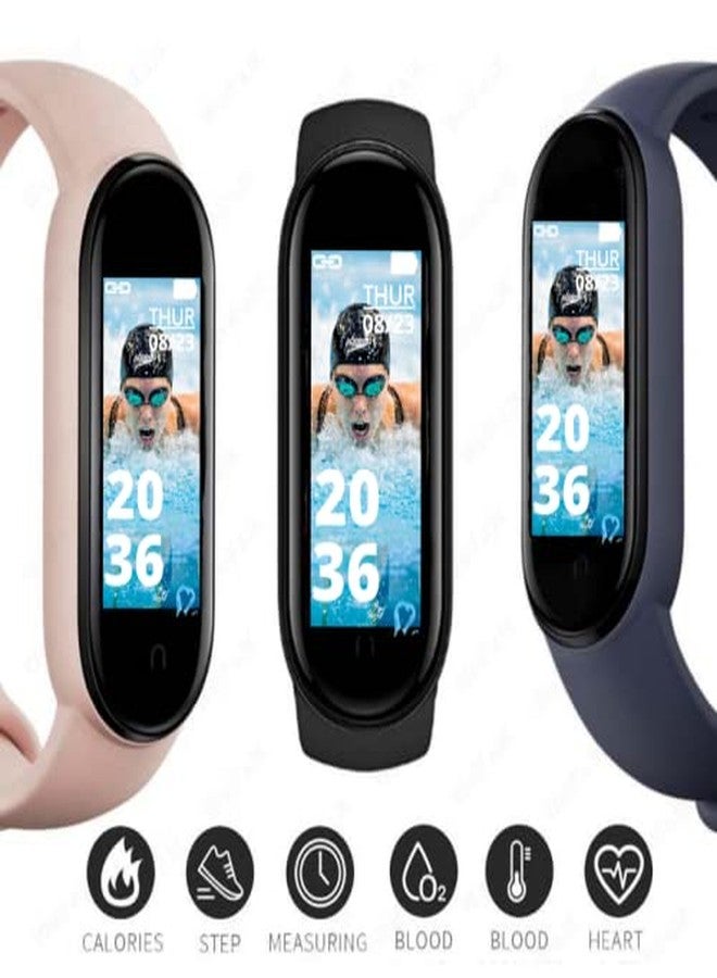 Captcha سوار اللياقة البدنية الذكي M10 Lite مزود بمستشعر مراقبة معدل ضربات القلب وشاشة OLED وتقنية بلوتوث، مقاوم للماء، مناسب لجميع الأولاد والبنات. - Image 3