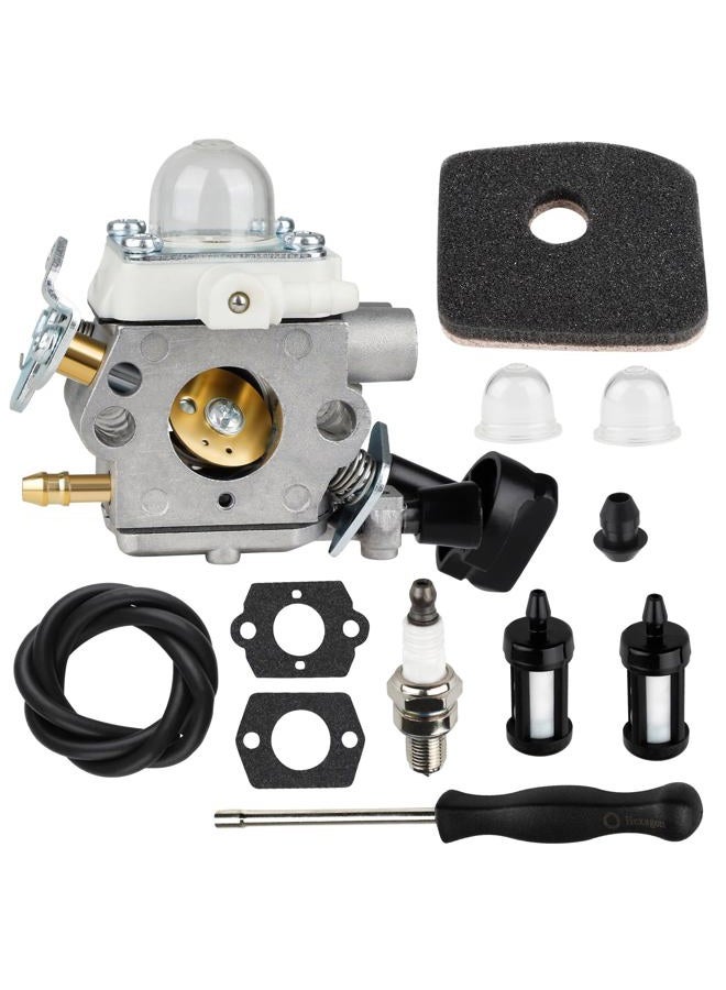 HUSWELL BG56C Carburetor Air Filter kit for STIHL BG56C SH56 Leaf Blower ZAMA C1M-S260B 4241-120-0632 4241-120-0622 4241-120-0615 Engine - Image 1