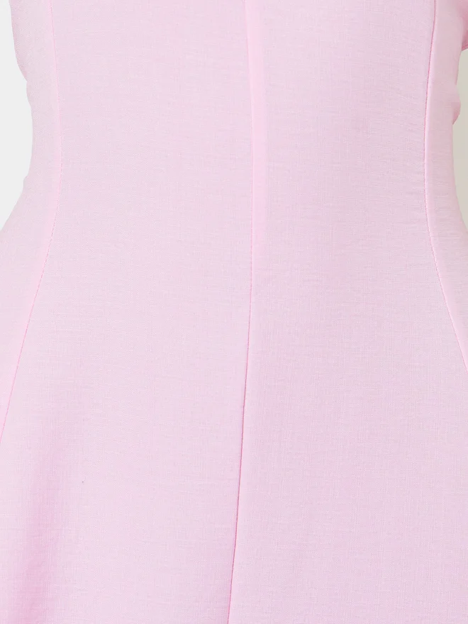 Styli pink Styli Pink Sleeveless Casual A-Line Maxi Dress for Women | Best Price UAE