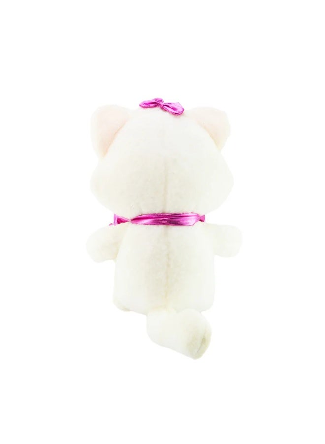 Polish cat doll with pink bow tie 60 cm - Image 3