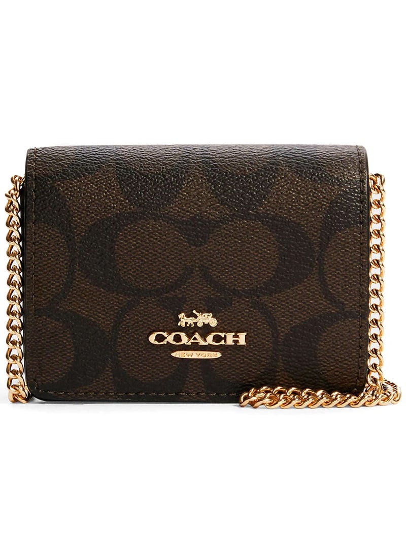 كوتش اوت ليت محفظة كوتش COACH ميني بسلسلة سيجنتشر موديل CZ278 - Image 1