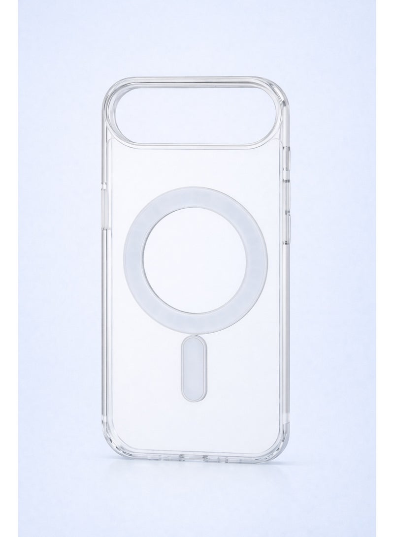 جراب شفاف مغناطيسي لهاتف iPhone 17 Air – غطاء حماية نحيف ومقاوم للصدمات مع حواف مرتفعة لحماية الكاميرا - Image 1