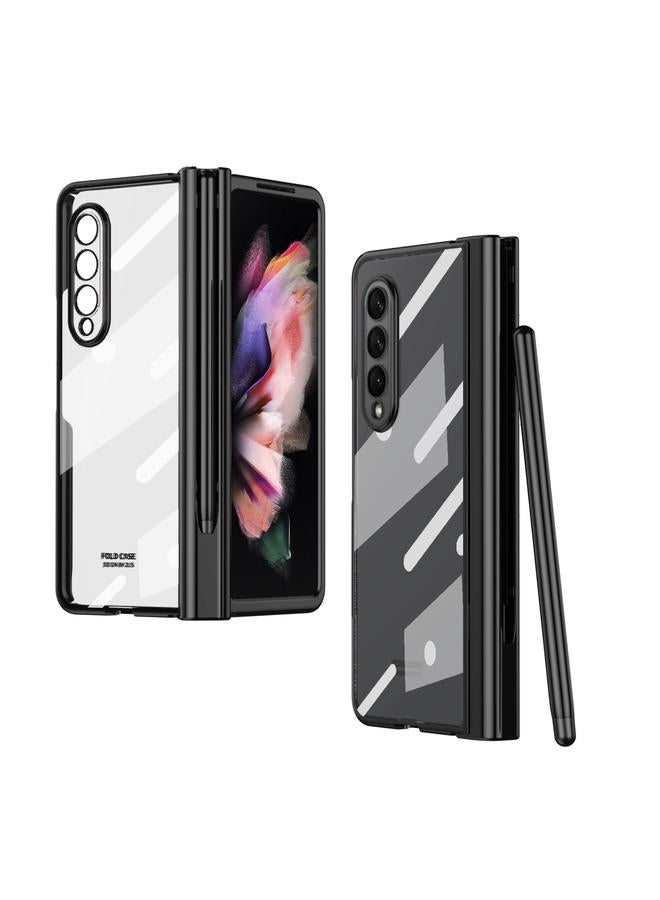 اس-توب جراب لهاتف Samsung Galaxy Z Fold3 5G مزود بمفصلة مطلية بالكهرباء مع قلم - Image 1