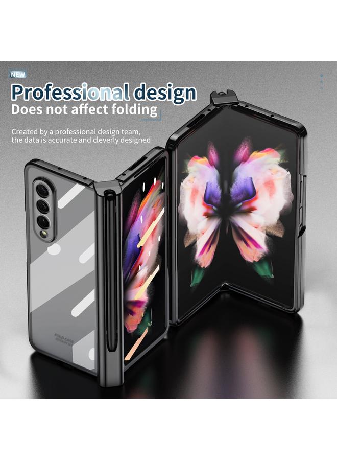 اس-توب جراب لهاتف Samsung Galaxy Z Fold3 5G مزود بمفصلة مطلية بالكهرباء مع قلم - Image 5