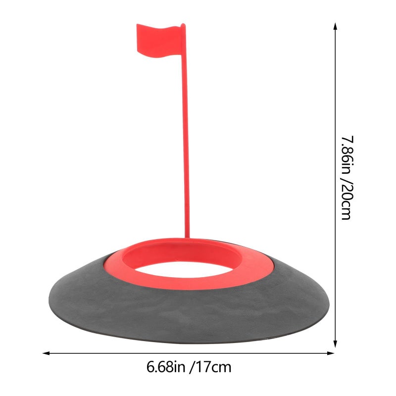 Golf Putting Cup Indoor Practice Hole With Flag TPU Durable Portable For Home Outdoor Training - Image 3
