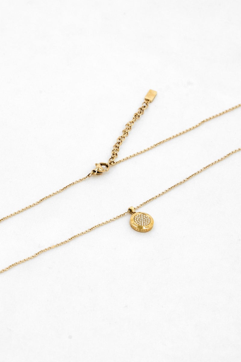 BOSS Women Stainless Steel Pendant Necklace, Golden  - Image 3