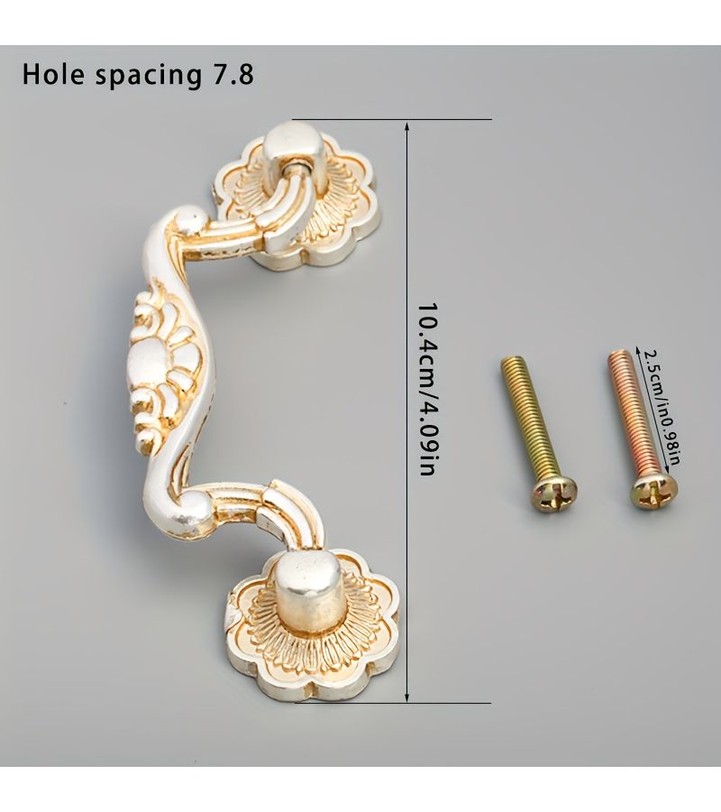 Antique Style Drawer Handle Old Silver Single Hole Cabinet L2 Model - Image 5