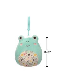 Squishmallows 3.5 inch Fritz the Light Green Frog Clip-on , Officially Licensed Kellytoy Plush Toy, Colorful Soft Toy, Gift for Kids, Girls & Boys Washable Squishy Stuff Toy Multicolor All Age  - Image 5