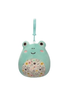 Squishmallows 3.5 inch Fritz the Light Green Frog Clip-on , Officially Licensed Kellytoy Plush Toy, Colorful Soft Toy, Gift for Kids, Girls & Boys Washable Squishy Stuff Toy Multicolor All Age  - Image 1