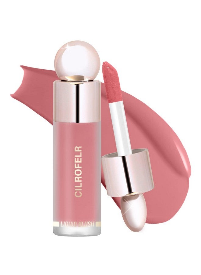 Cilrofelr Dewy Liquid Blush Soft Cream Liquid Blush For Cheek Buildable & Blendable Pigment Lightweight & Smooth Texture Longwear Formula For A Soft Natural Flush (01 Soft Rose) - Image 1