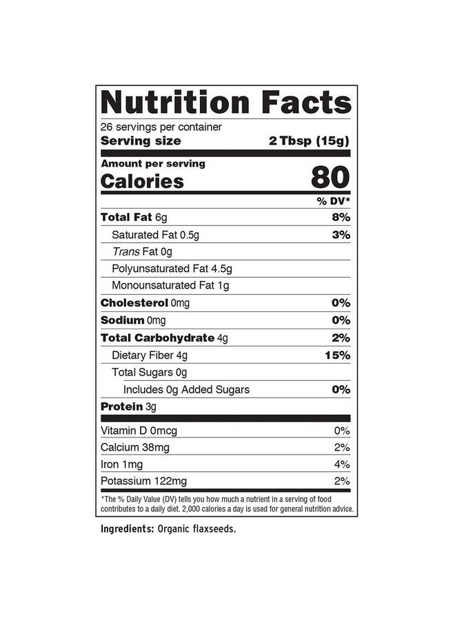 BARLEAN'S Barleans, Forti Flax Organic, 14 Ounce - Image 3