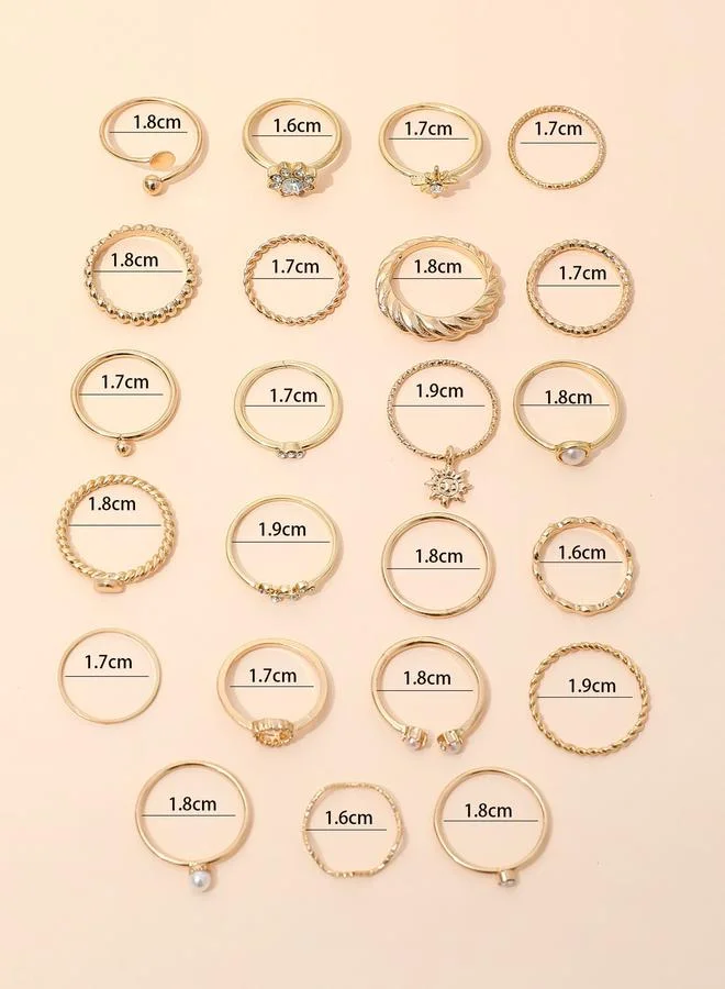 تايك تو طقم من 23 خاتم كاجوال