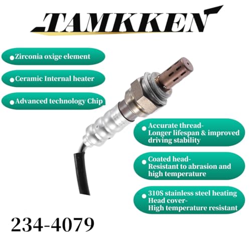 TAMKKEN Downstream Oxygen O2 Sensor 234-4079 Fit for Dodge Viper Ram Van Dakota Durango B1500 Jeep Cherokee Wrangler 1997 1998 1999 2000 2001, 2344079, - Image 2