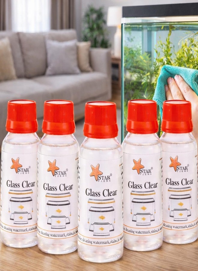 منظف أحواض السمك من فيني بيتز 60 مل | منظف زجاجي لأحواض السمك | يزيل بقع الماء العسر والطحالب وعلامات الماء | رؤية واضحة لحوض السمك (عبوة من 5 قطع) - Image 1