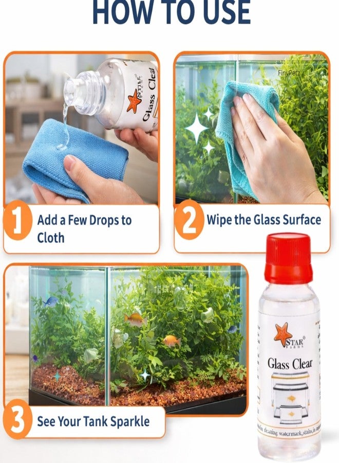 منظف أحواض السمك من فيني بيتز 60 مل | منظف زجاجي لأحواض السمك | يزيل بقع الماء العسر والطحالب وعلامات الماء | رؤية واضحة لحوض السمك (عبوة من 5 قطع) - Image 3