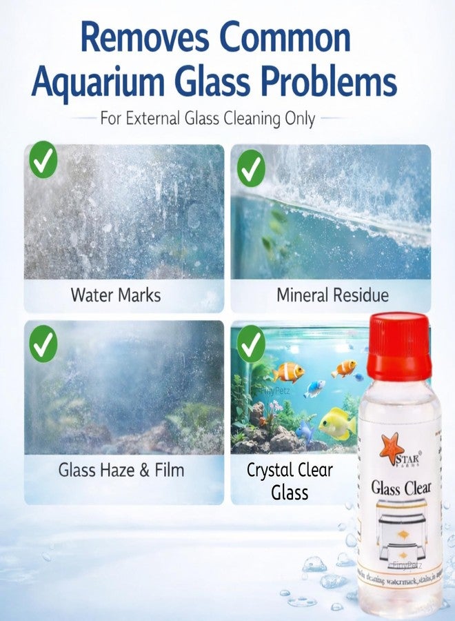 منظف أحواض السمك من فيني بيتز 60 مل | منظف زجاجي لأحواض السمك | يزيل بقع الماء العسر والطحالب وعلامات الماء | رؤية واضحة لحوض السمك (عبوة من 5 قطع) - Image 4