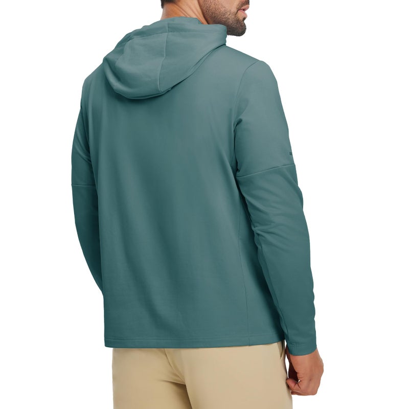 M MAELREG Mens Sweatshirts hoodies with Pockets Brushed Midweight Plain Color Golf Pullover Casual Hoodies for Men - Image 3