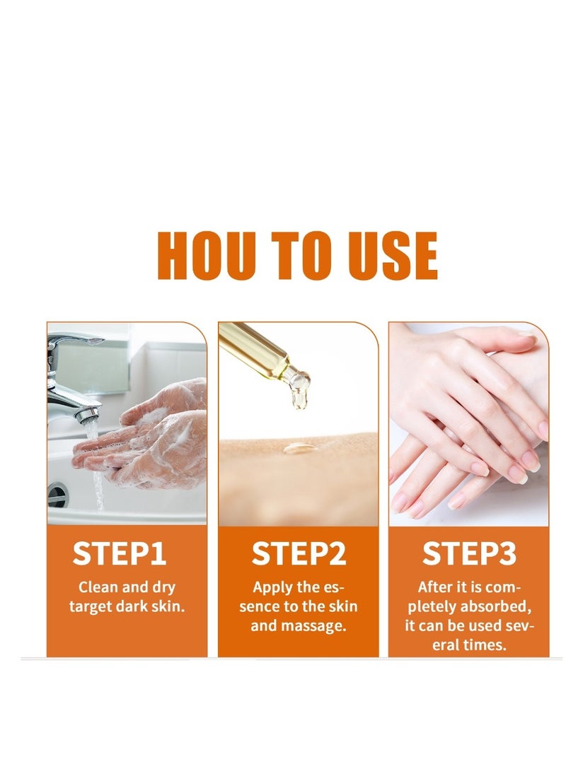 إيلهو مزيل الميلانين والبقع الداكنة، مصل تفتيح متطور، مصل تفتيح البشرة المتقدم لإزالة الميلانين وإزالة البقع الداكنة، جوهر إصلاح الأكانثوباناكس الأسود - Image 4
