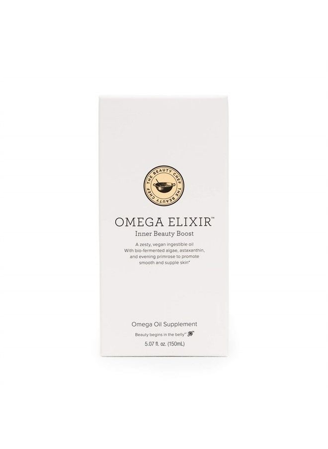 OMEGA ELIXIR Inner Beauty Boost (5oz, 150ml) | Vegan, Plant-Based Oil Blend to Quench Dry Skin | With Omega 3, 6, 7, 9 Oils
