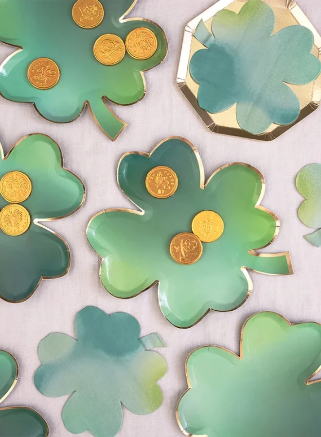 Meri Meri Clover Leaf Plates