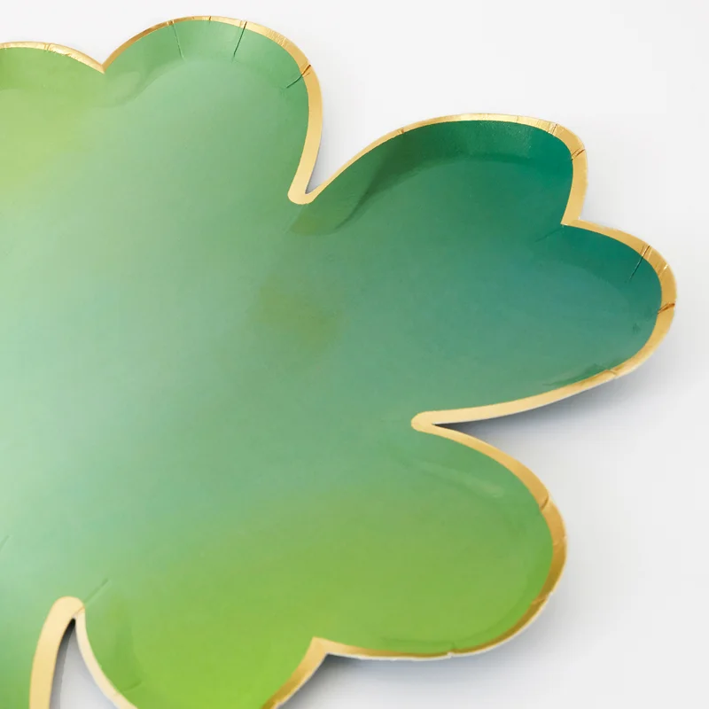 Meri Meri Clover Leaf Plates