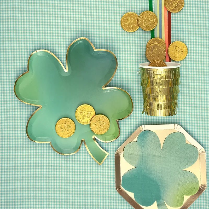 Meri Meri Clover Leaf Plates