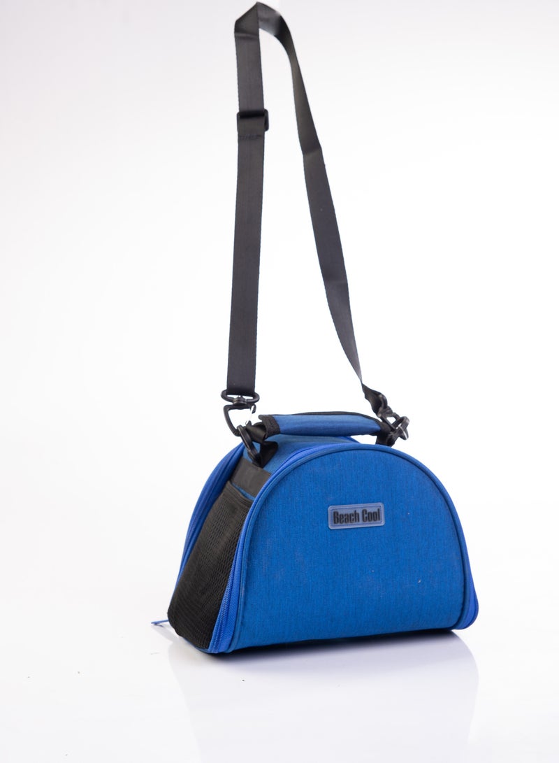 Beach Cool 5L Dark Blue Lunch Bag Padded Inside Keep Hot and Cold Food With Adjustable Strap - Image 1