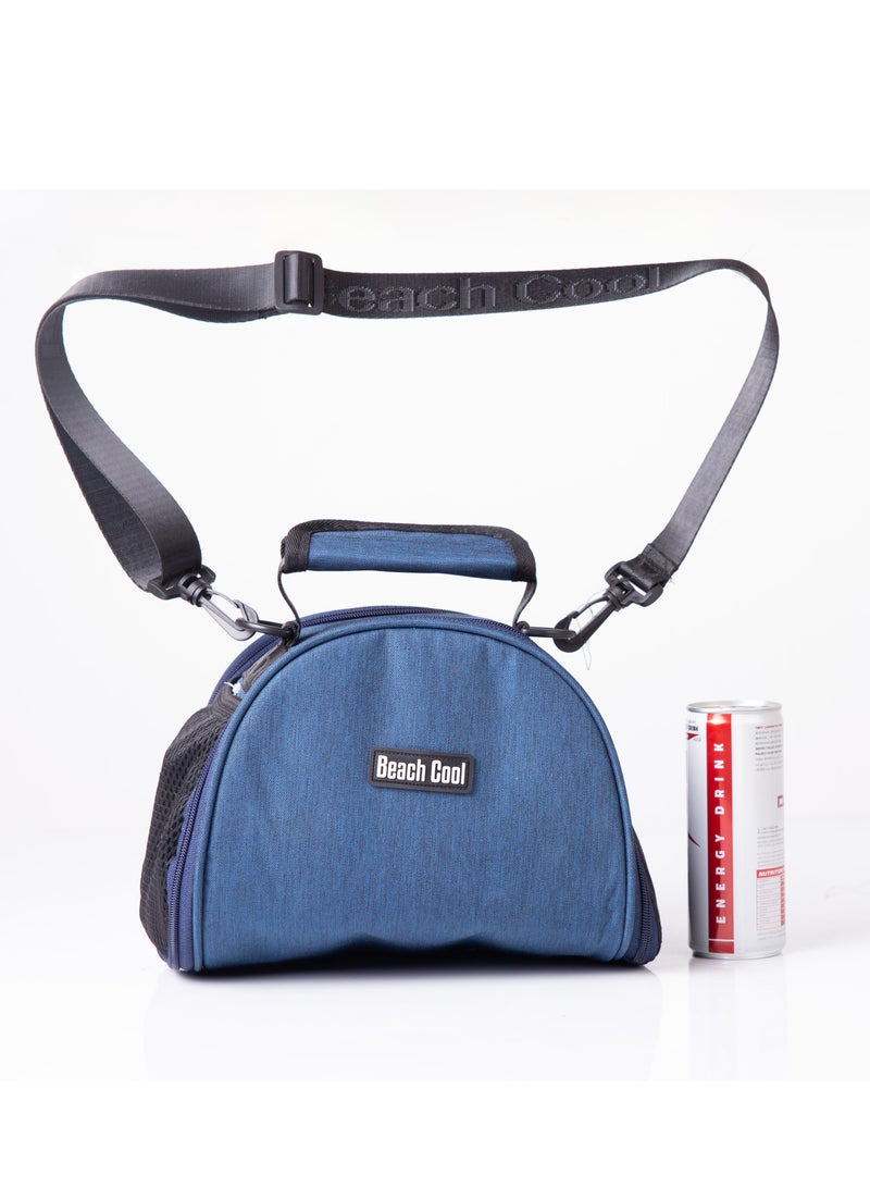 Beach Cool 5L Dark Blue Lunch Bag Padded Inside Keep Hot and Cold Food With Adjustable Strap - Image 4