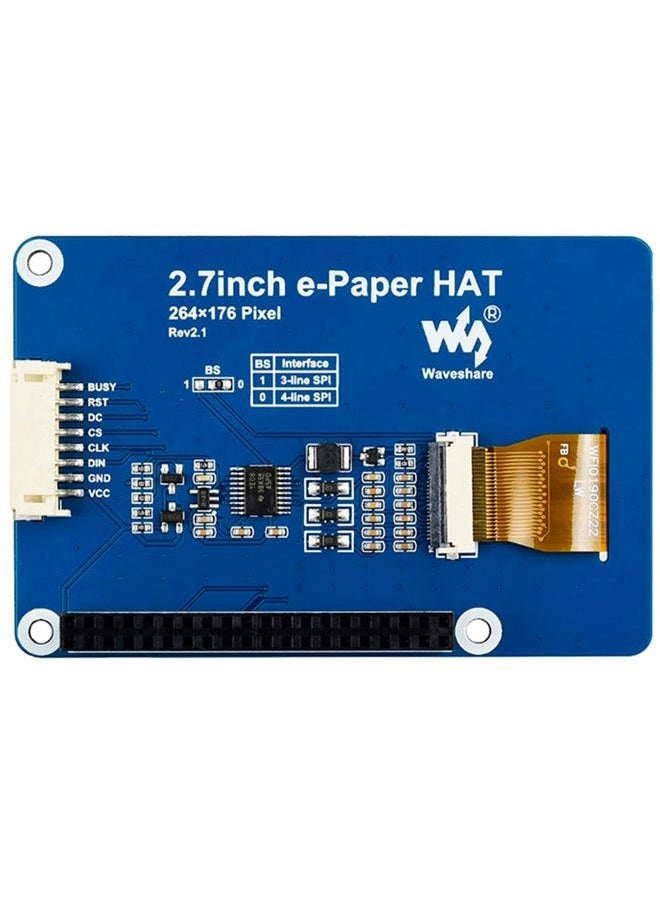 waveshare 2.7inch e-Paper Module, 264x176 Resolution 3.3V/5V Two-Color E-Ink Display epaper Screen Module SPI Interface for Raspberry Pi 4B/3B/3B+/2B/Zero/Zero W,Jetson Nano,Support Full Refresh - Image 3