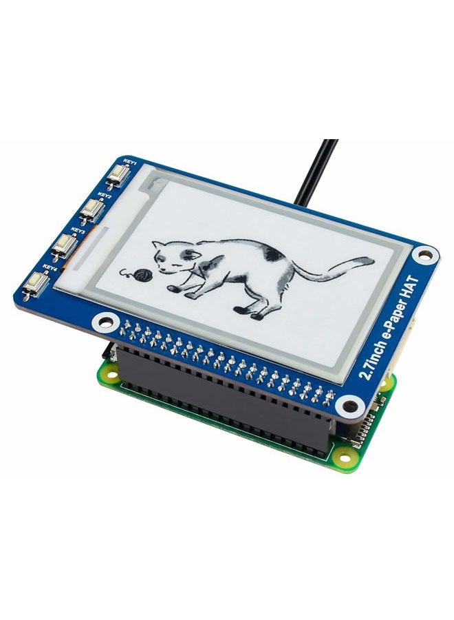 waveshare 2.7inch e-Paper Module, 264x176 Resolution 3.3V/5V Two-Color E-Ink Display epaper Screen Module SPI Interface for Raspberry Pi 4B/3B/3B+/2B/Zero/Zero W,Jetson Nano,Support Full Refresh - Image 2