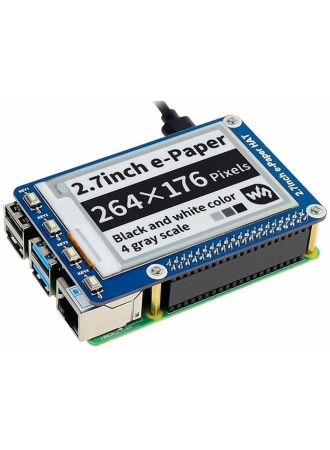 waveshare 2.7inch e-Paper Module, 264x176 Resolution 3.3V/5V Two-Color E-Ink Display epaper Screen Module SPI Interface for Raspberry Pi 4B/3B/3B+/2B/Zero/Zero W,Jetson Nano,Support Full Refresh - Image 5
