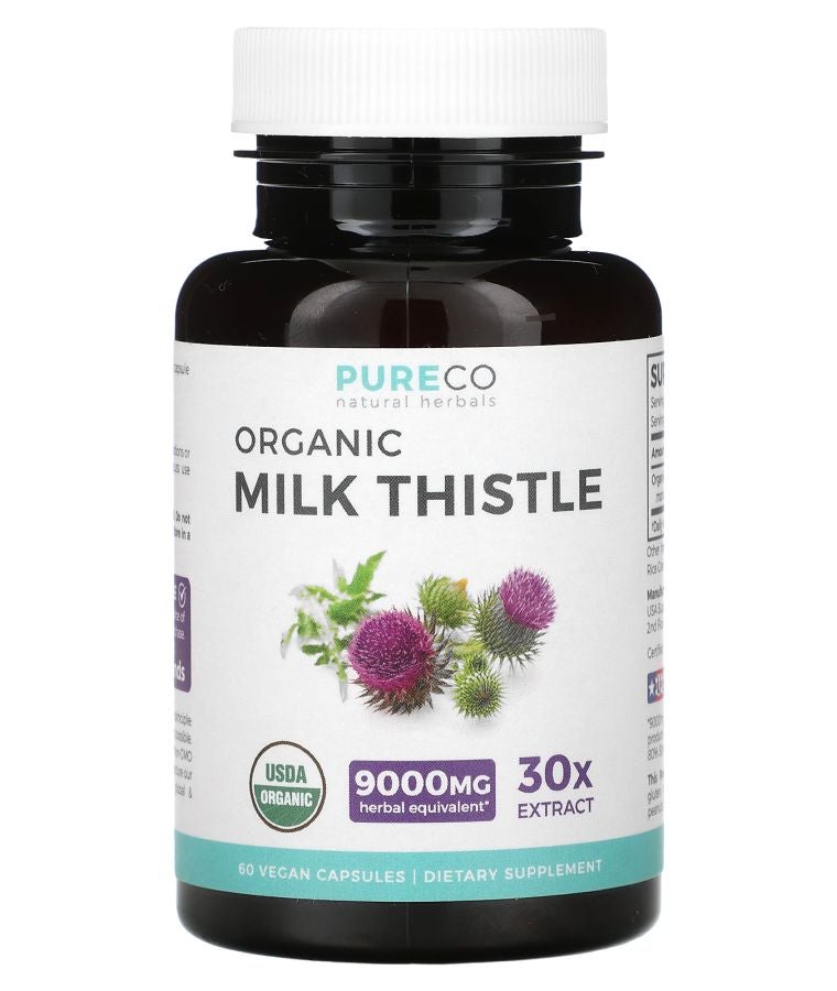 Organic Milk Thistle 300 mg 60 Vegan Capsules
