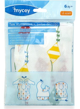 Mycey Disposable Baby Bib - 30 Pieces 3 x 10 cm  - Image 2
