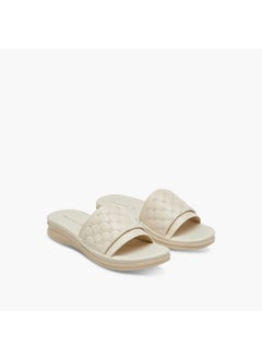 Paprika Women's Monogram Quilted Slip-On Sandals  - Image 1