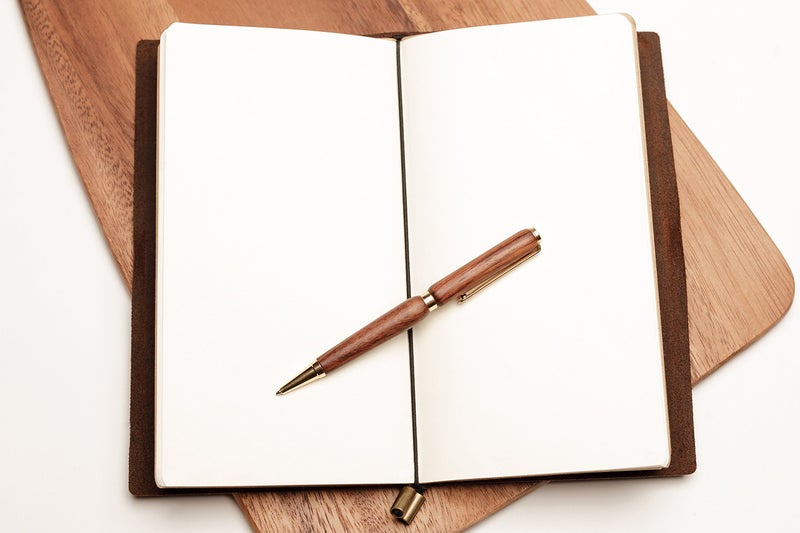 Wanderings Leather Travelers Notebook - 8.5x4.5" - Wanderings Refillable Travel Journal - Hand-Crafted Genuine Leather Journal for Writing Poets Travelers as a Diary or Life Planner - Blank Inserts - Image 4