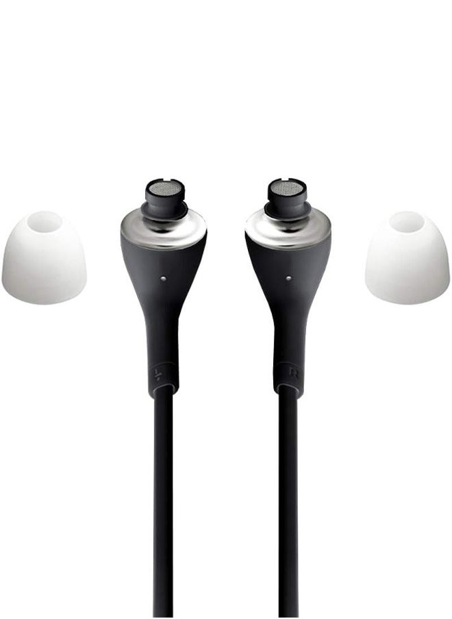 Taimi High quality black super comfortable noise isolating silicone earbuds with volume control and microphone  - Image 5