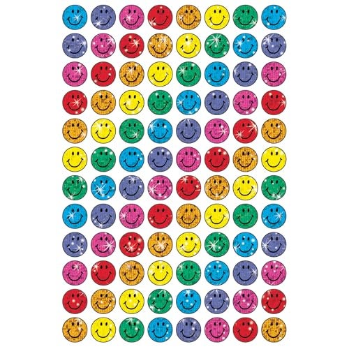 Trend Enterprises Trend Colorful Smiles Sparkle superSpots Stickers, Classroom Incentives, 400 Count - Image 2