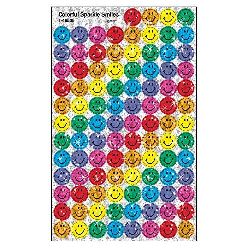 Trend Enterprises Trend Colorful Smiles Sparkle superSpots Stickers, Classroom Incentives, 400 Count - Image 4