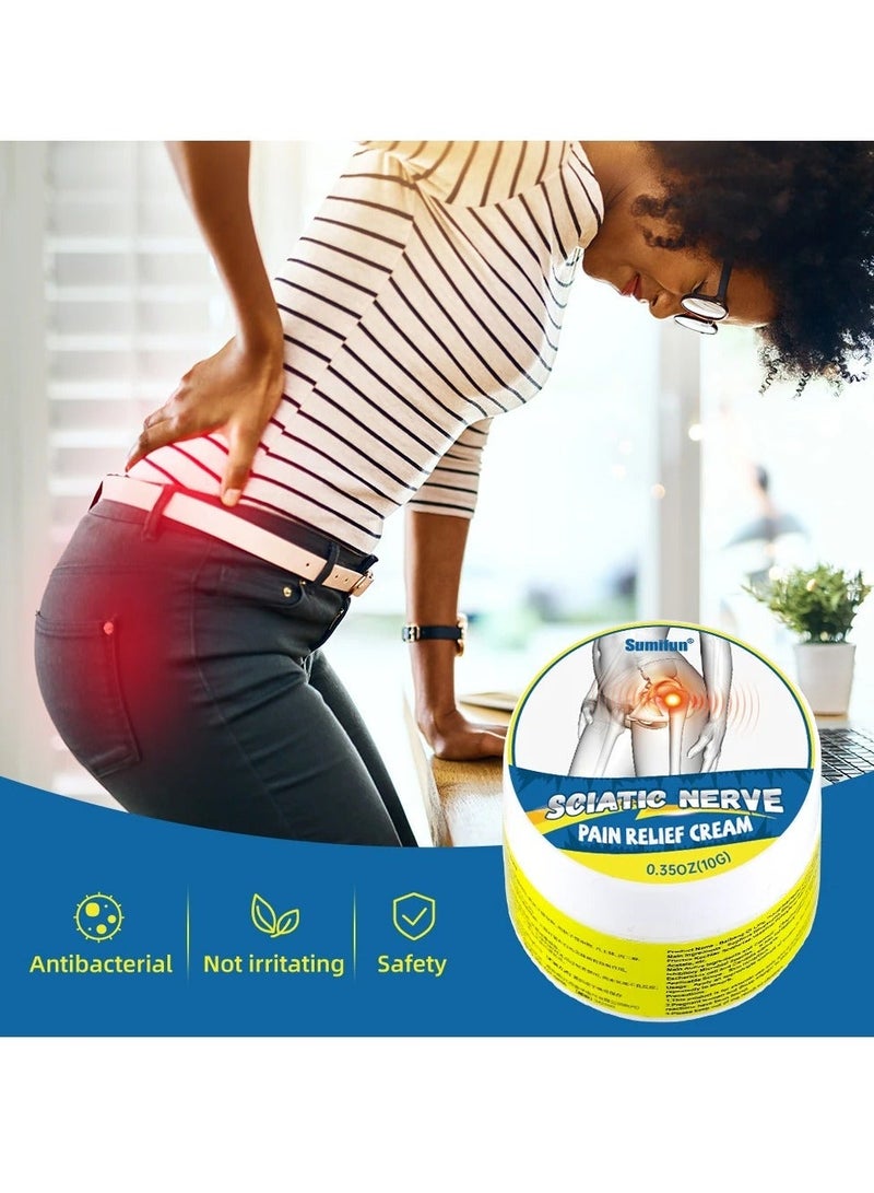 Sumifun Sciatic Nerve Pain Relief Cream, Lumbar Disc Sciatic Pain Relief Ointment, Non Irritating Hip Joint Orthopedic Ache Plaster, Sciatic Pain Relief Plaster For Leg Numbness Piriformis Ache - Image 2