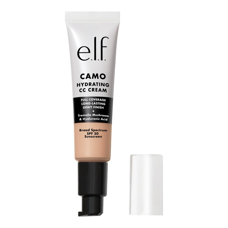 elf Hydrating Camo CC Cream SPF 30 Color Correcting Full Coverage Foundation For A Dewy Finish Vegan  CrueltyFree Light 205 N