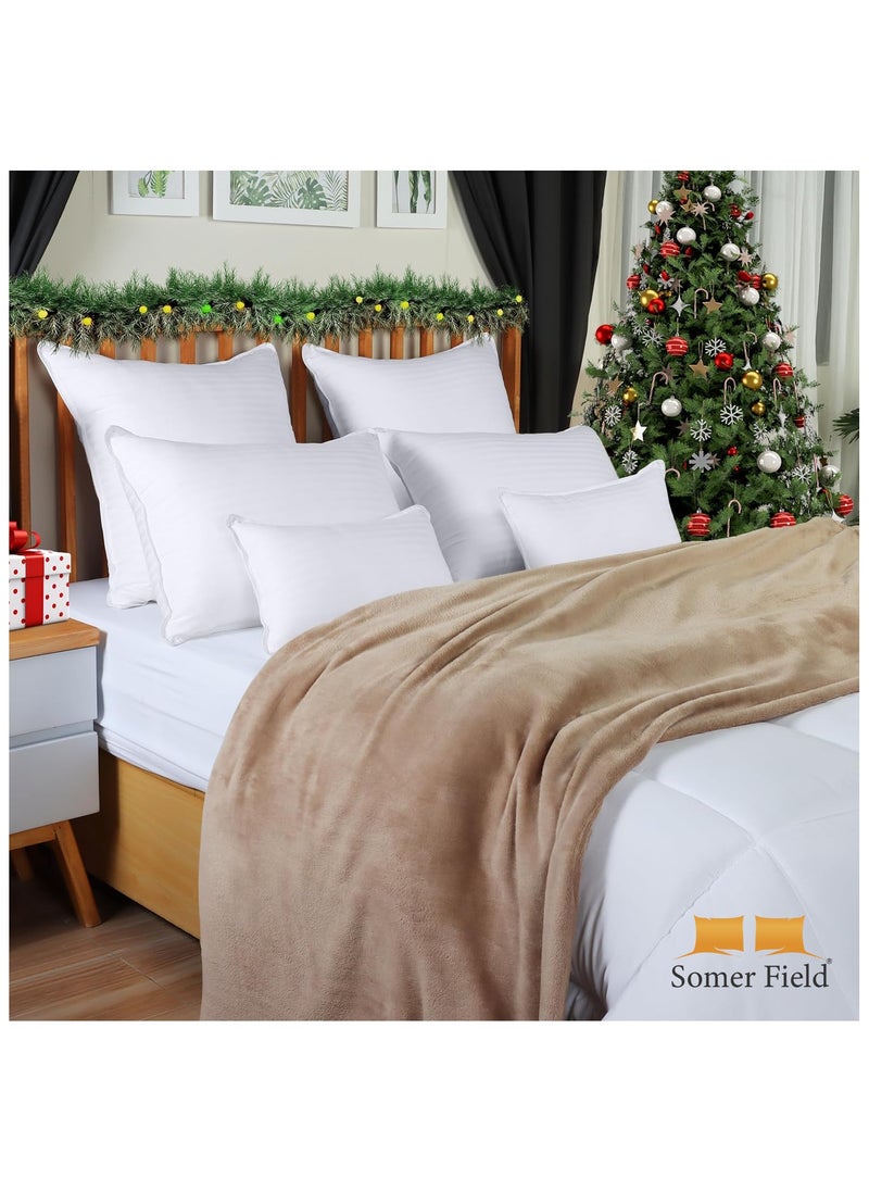 Somerfield - Somer Field Comfortable Fiber Filled Pillows – Pack of 2 – Standard Size 50x75 cm - Image 1