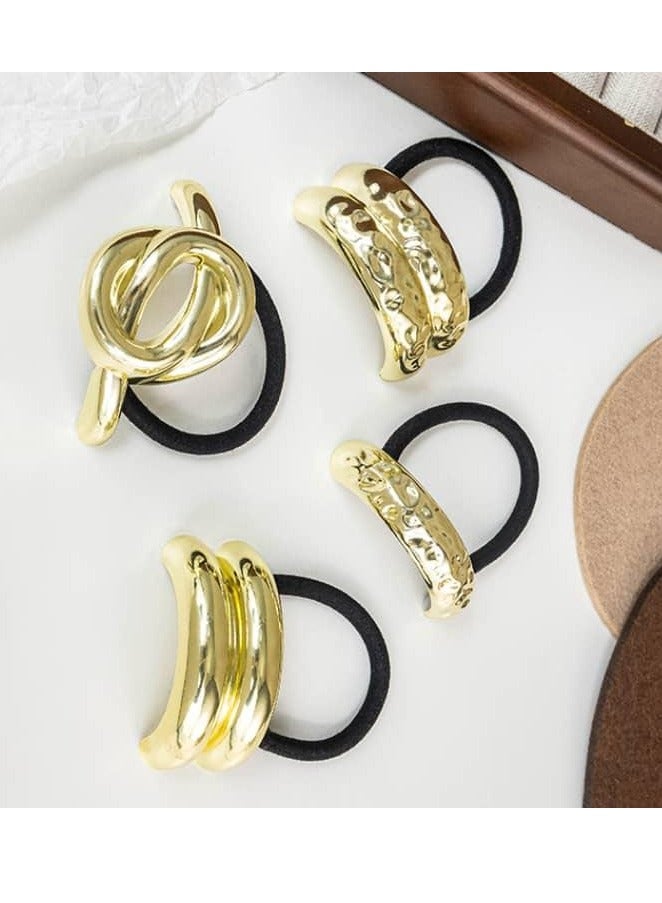 Sosha Elegance Knot Golden Hair Tie - Image 2