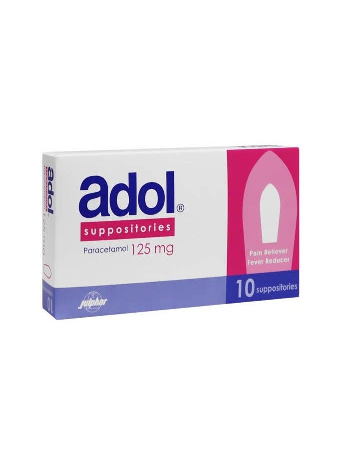 Adol Suppositories 125mg 10's - Image 1
