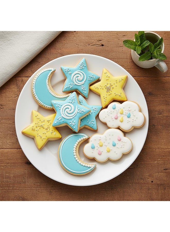 3PCS Stainless Steel Star Moon Cloud Cookie Cutter Set, Cute Biscuit Cutters for Birthday Cake Cupcake Party Decorations - Image 4