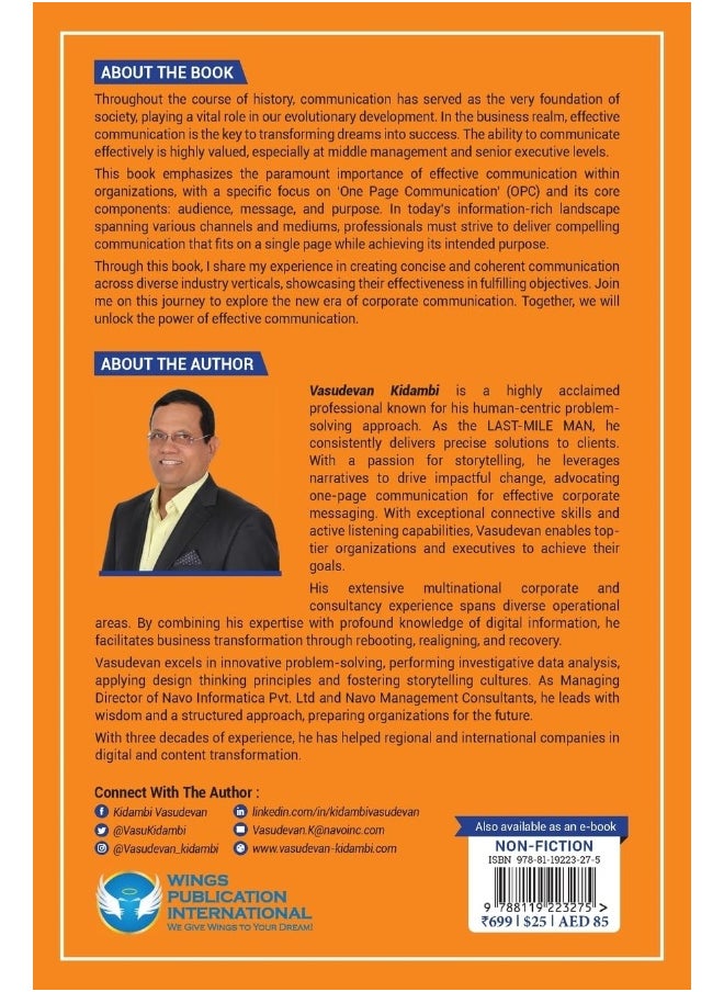 One Page Communicator: A Practical Guide to Mastering One Page Communication  - Image 2