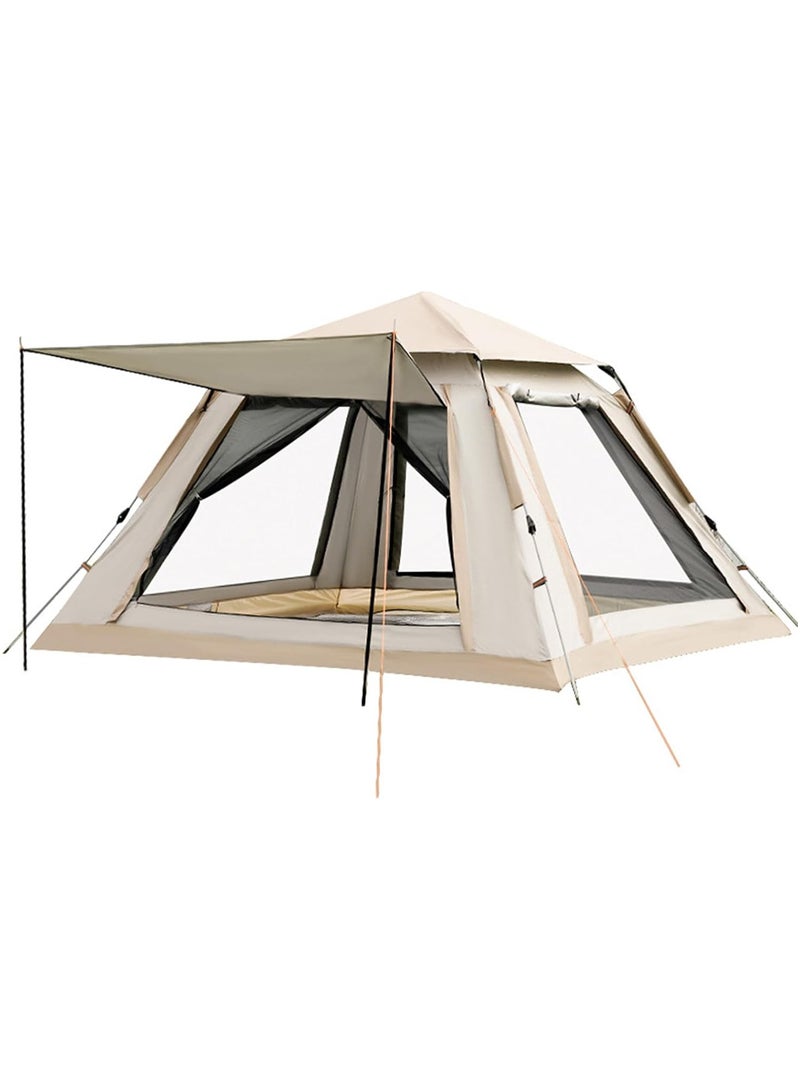 DubaiGallery Camping Tent Outdoor Fully Automatic Single Layer Beach Camping Fiberglass Rainproof Camping Tent Anti-Mosquito Tent Family Tent - Image 1
