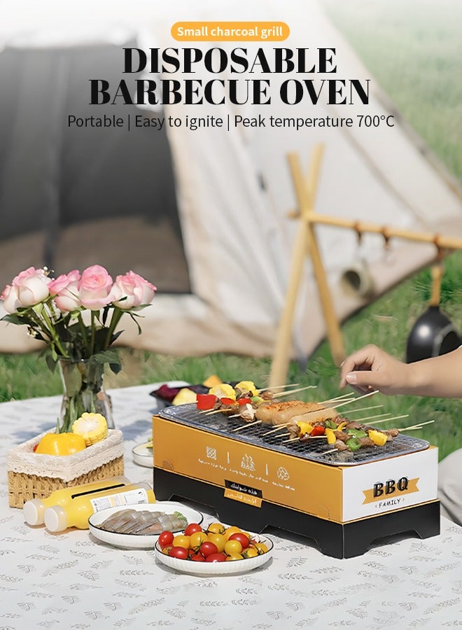 Disposable Charcoal Grill, Thickened Barbecue Grill, Thickened Bottom, Avoid Burns and Damage to The Table - Image 2