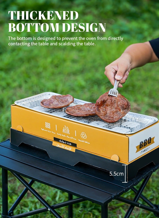 Disposable Charcoal Grill, Thickened Barbecue Grill, Thickened Bottom, Avoid Burns and Damage to The Table - Image 4